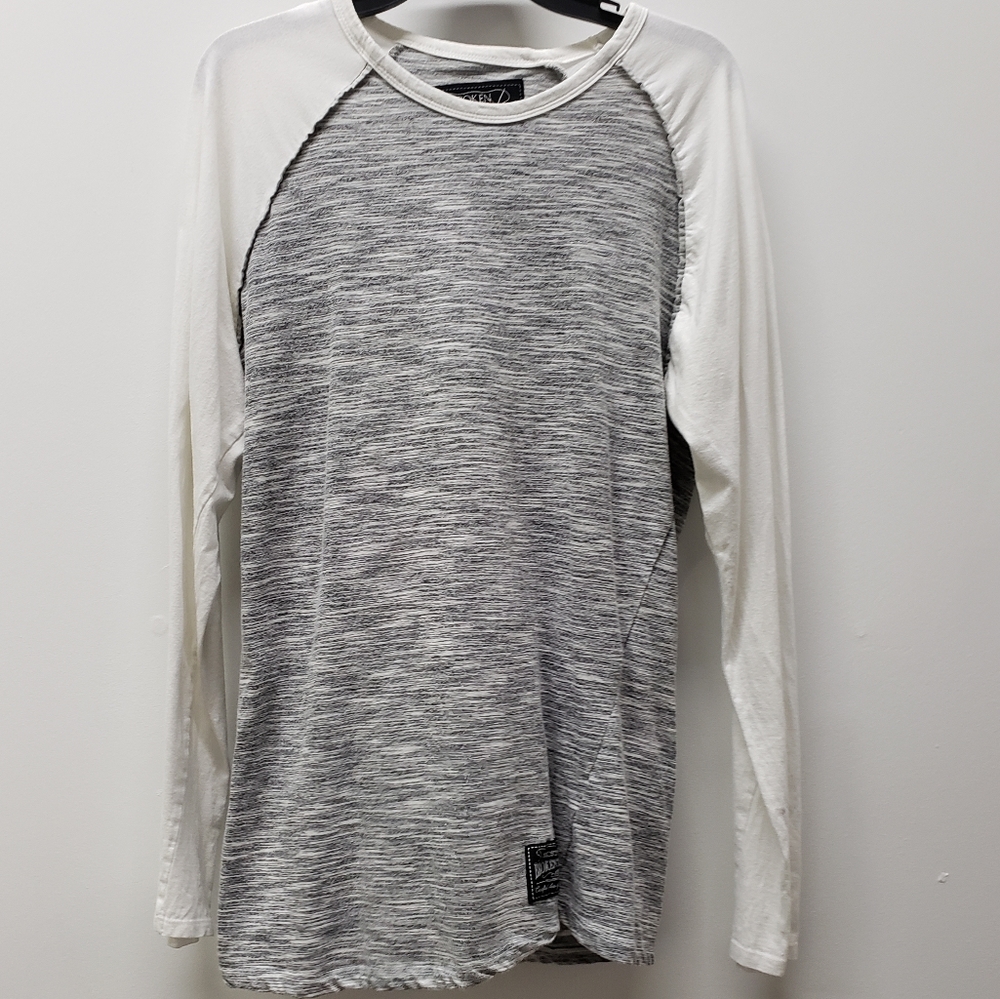 Broken Threads Long Sleeve Pullover Cotton Blend